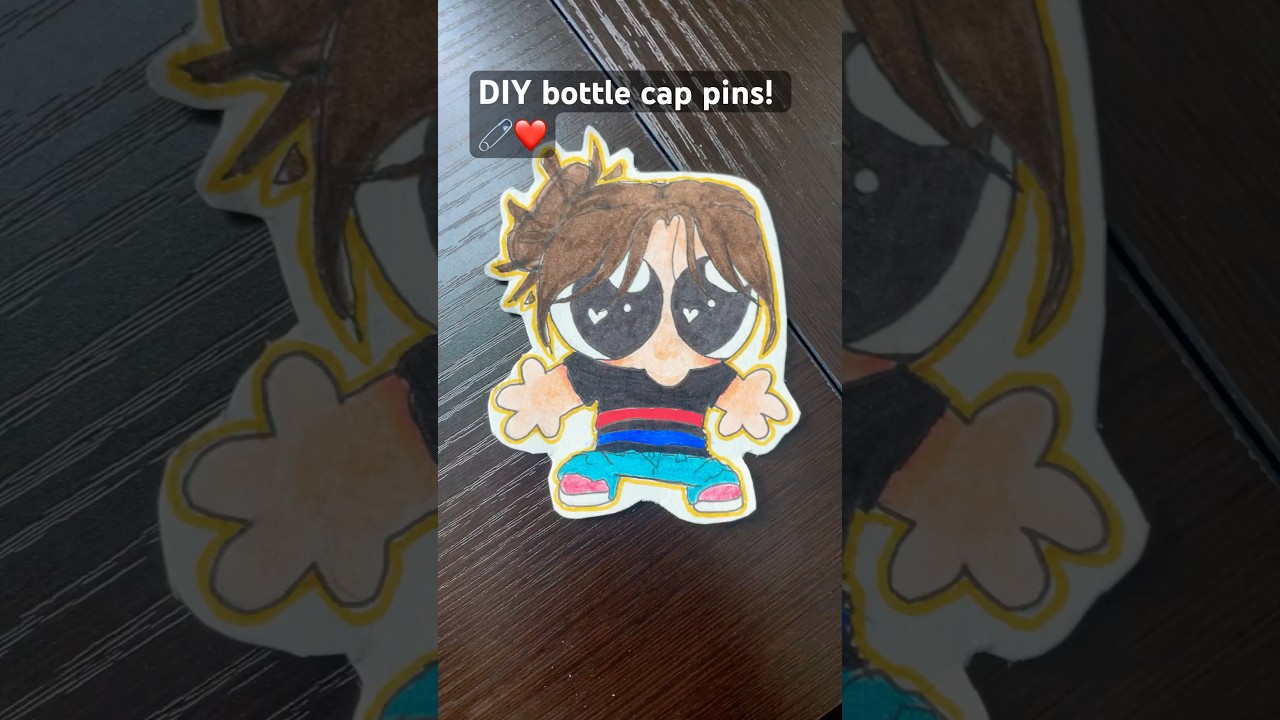 DIY bottle cap pins 🧷❤️(go to pt. 2 for results!!) 