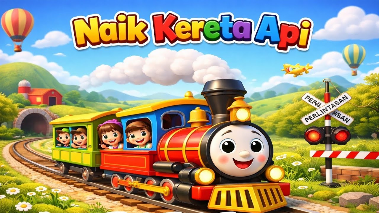 NAIK KERETA API TUT TUT TUT | Lagu Anak Indonesia | Lagu Anak Populer 
