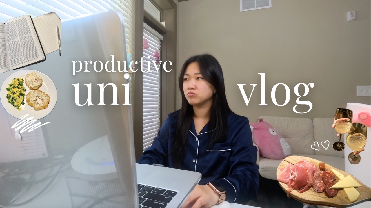 uni vlog @emory ✏️ lsat, studying, productive, cooking
