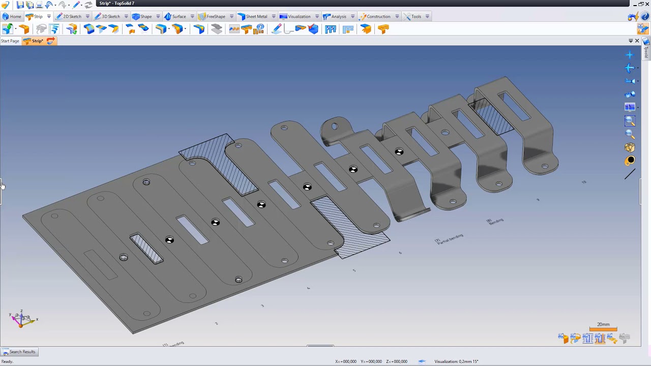 TopSolid'StripDesign 7: Forming Area