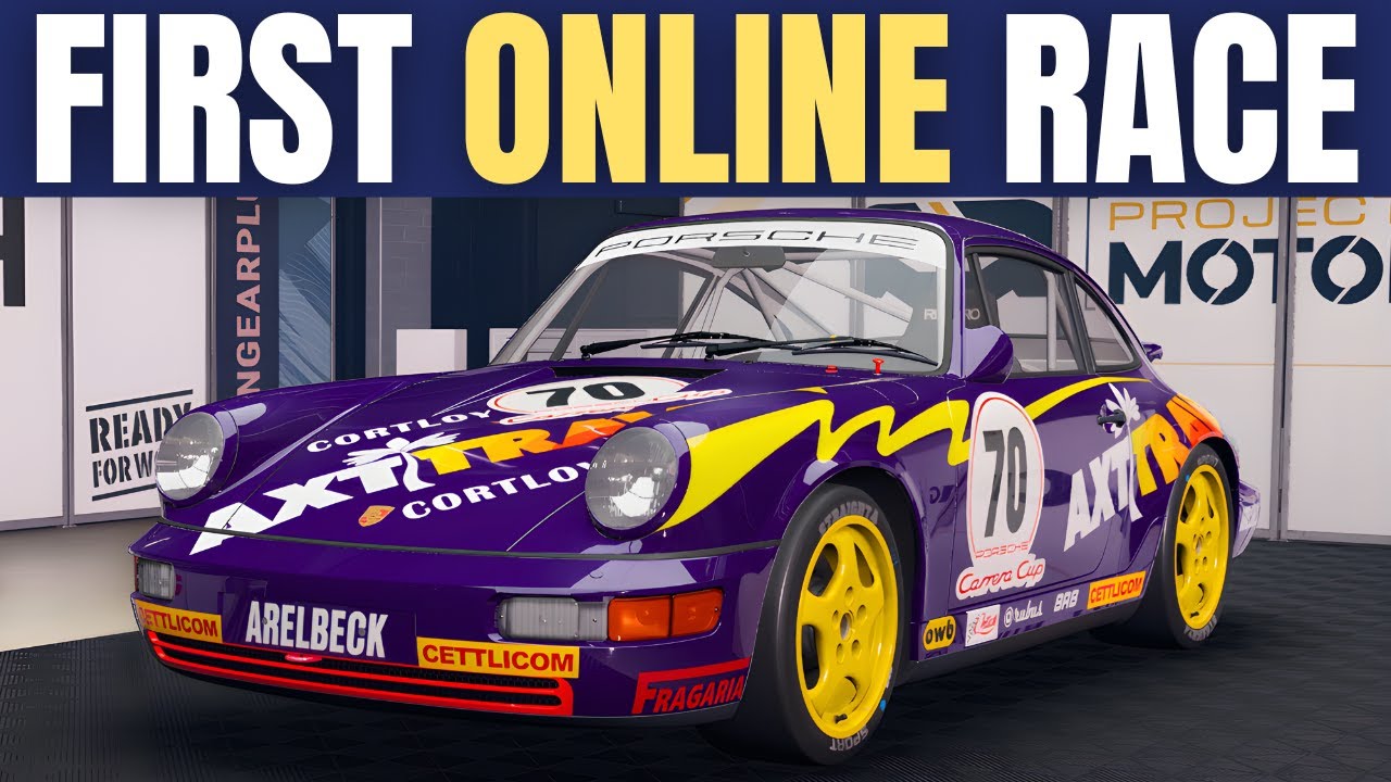 First Race ONLINE in Project Motor Racing... - YouTube