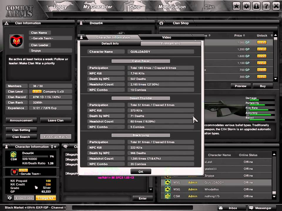 Combat Arms Fireteam Black Lung Clips and stat glitches YouTube