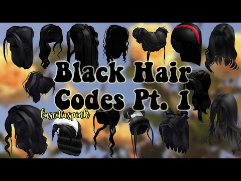 Roblox Hair Codes Beautiful Black Hair