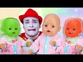 Смешные видео - Беби Бон Эмили меняет цвет! Игры для малышей с Baby Born