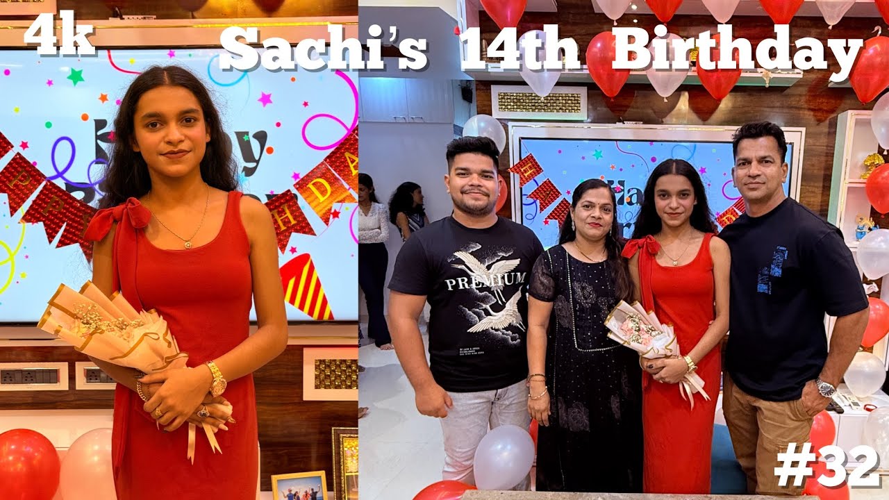 Sachi’s 14th Birthday Vlog | unlimited gifts | #32 | 4k
