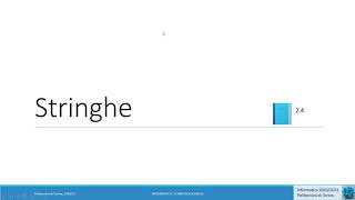 Informatica2020-L08: Stringhe