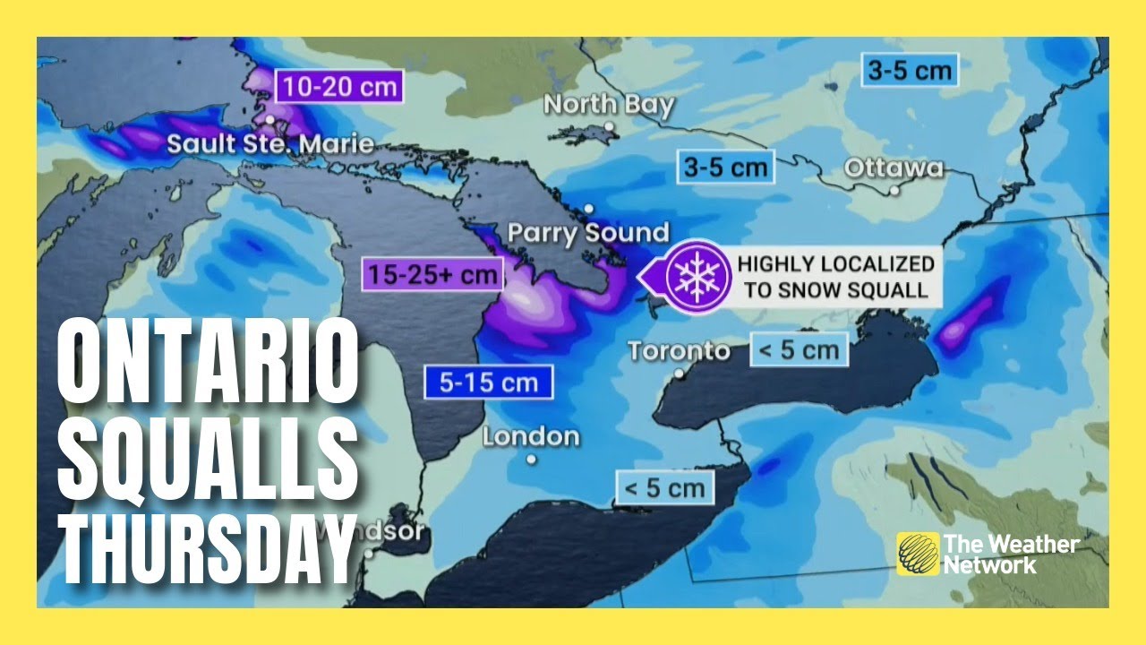 Arctic Air Kicks Starts Potent Ontario Snow Squalls | #forecast - YouTube