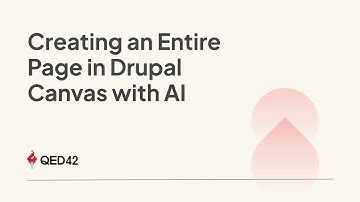 Creating an Entire Page in Drupal Canvas with AI