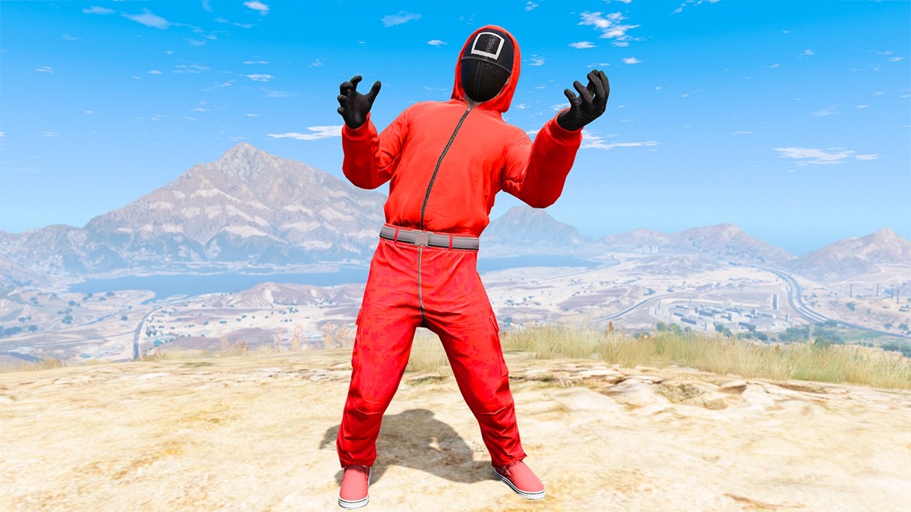 GTA 5 SQUID GAME GUARD RAGDOLLS/JUMP FAILS (Ragdolls Compilation) episode.60