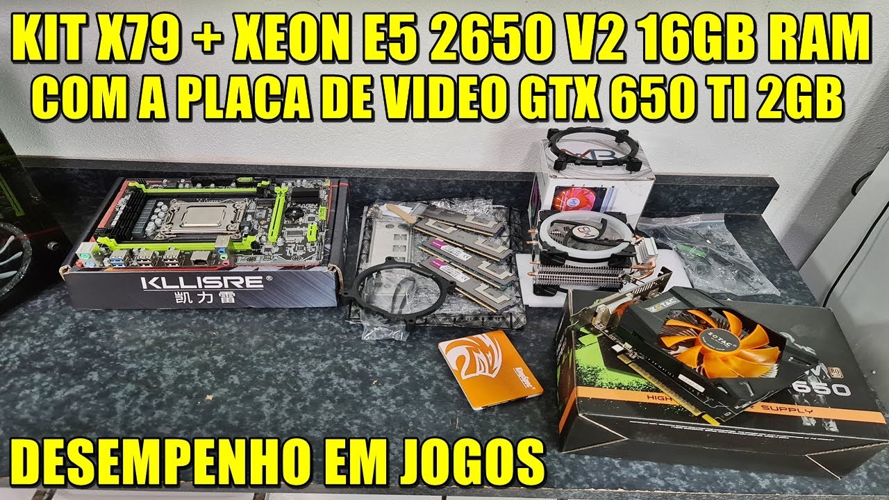 KIT X79 + XEON E5 2650 V2 16GB RAM !! COM A PLACA DE VIDEO GTX 650