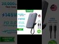 UGREEN 145W/67W/45W 20000mAh Nexode PowerBank/Pandora White Butterfly Pendant Necklace