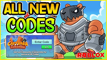 ✅3 NEW WORKING CODES for 🐾CAPYBARA EVOLUTION 🐾 Roblox 2025🐾 CAPYBARA EVOLUTION ROBLOX