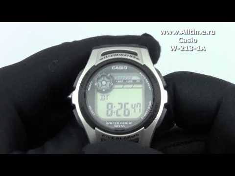 Мужские японские наручные часы Casio W-213-1A