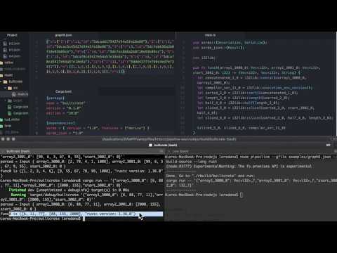 Pipeline: From Graph to Rust Crate (feature preview)