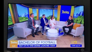 ACPE's Bachelor of Football has its moment of fame on the Today show!