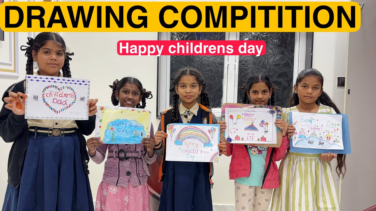 Happy Childrens day అందరికి || rider mallesh atoz comedy video || drawing compitition for kids 