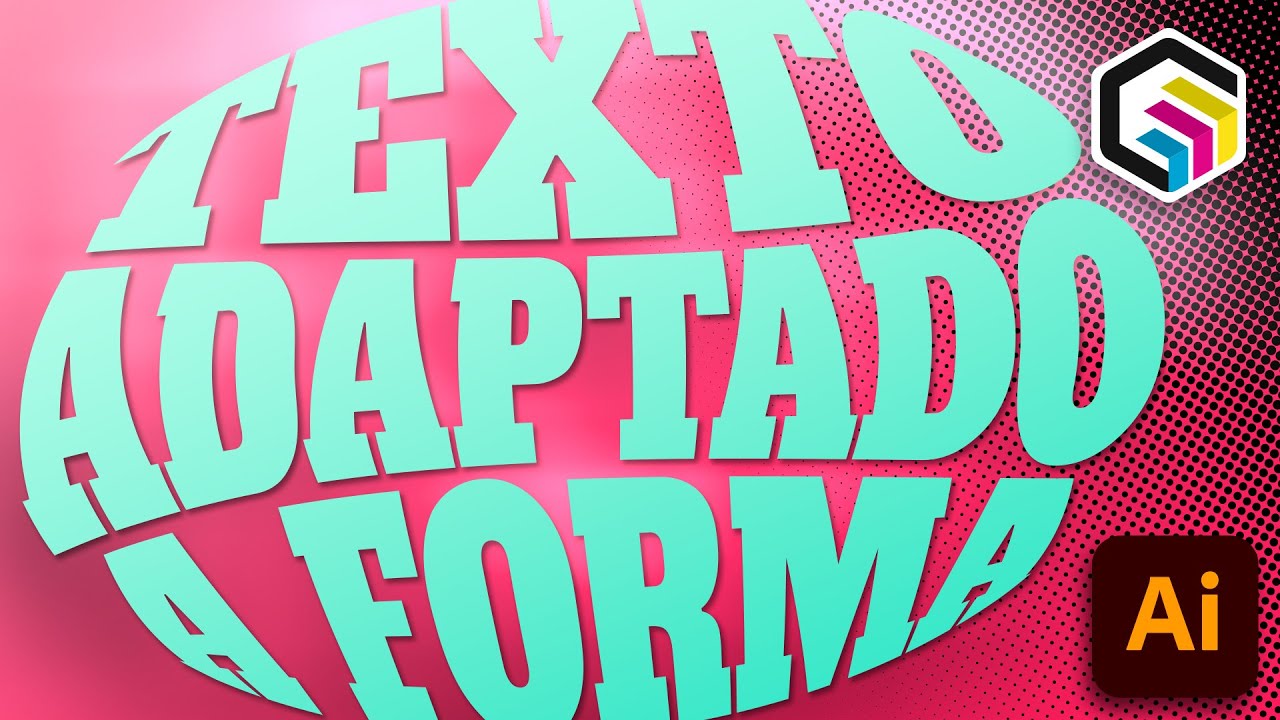 Como ADAPTAR TEXTOS a FORMAS de forma AUTOMÁTICA con Illustrator # ...
