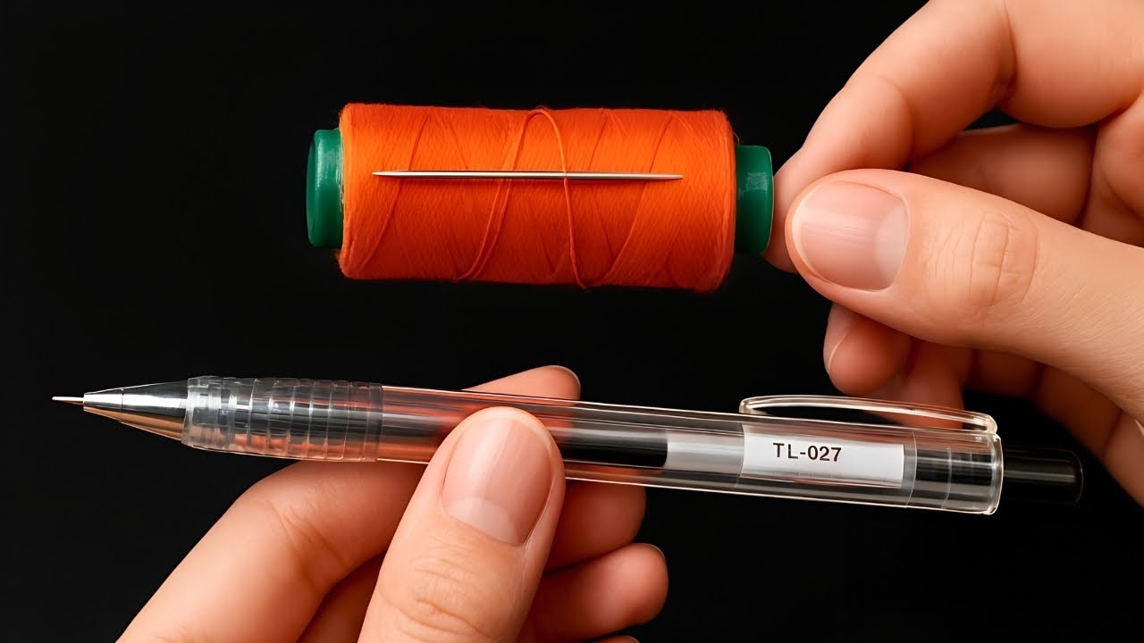 Как вдеть нитку в иголку за 1 секунду, легко для пожилых людей❗