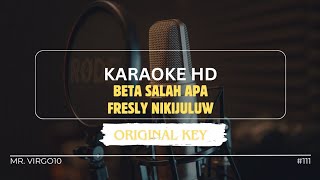  Beta Salah Apa - Fresly Nikijuluw // Piano Karaoke (Mr. VIRGO10)