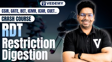 Restriction Digestion|| Crash Course on RDT||CSIR-NET||GATE||DBT||ICMR