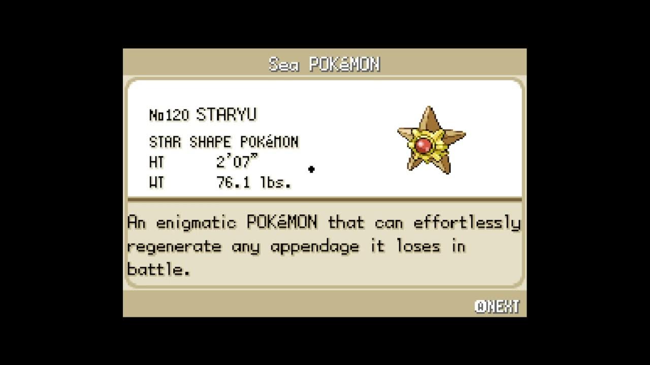 How to get Staryu in Pokemon LeafGreen YouTube