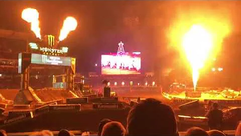 AMA Supercross 2018 Anaheim 1 Opening Ceremonies | Front Row