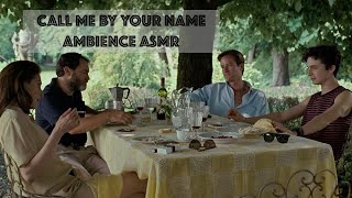 Quiet Summer Night Party Ambience - call me by your name ASMR