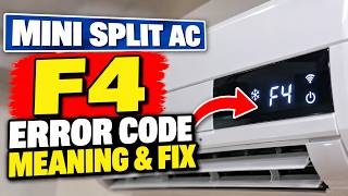 Mini Split Air Conditioner F4 Error Code Meaning, Common Causes & How to Fix It!