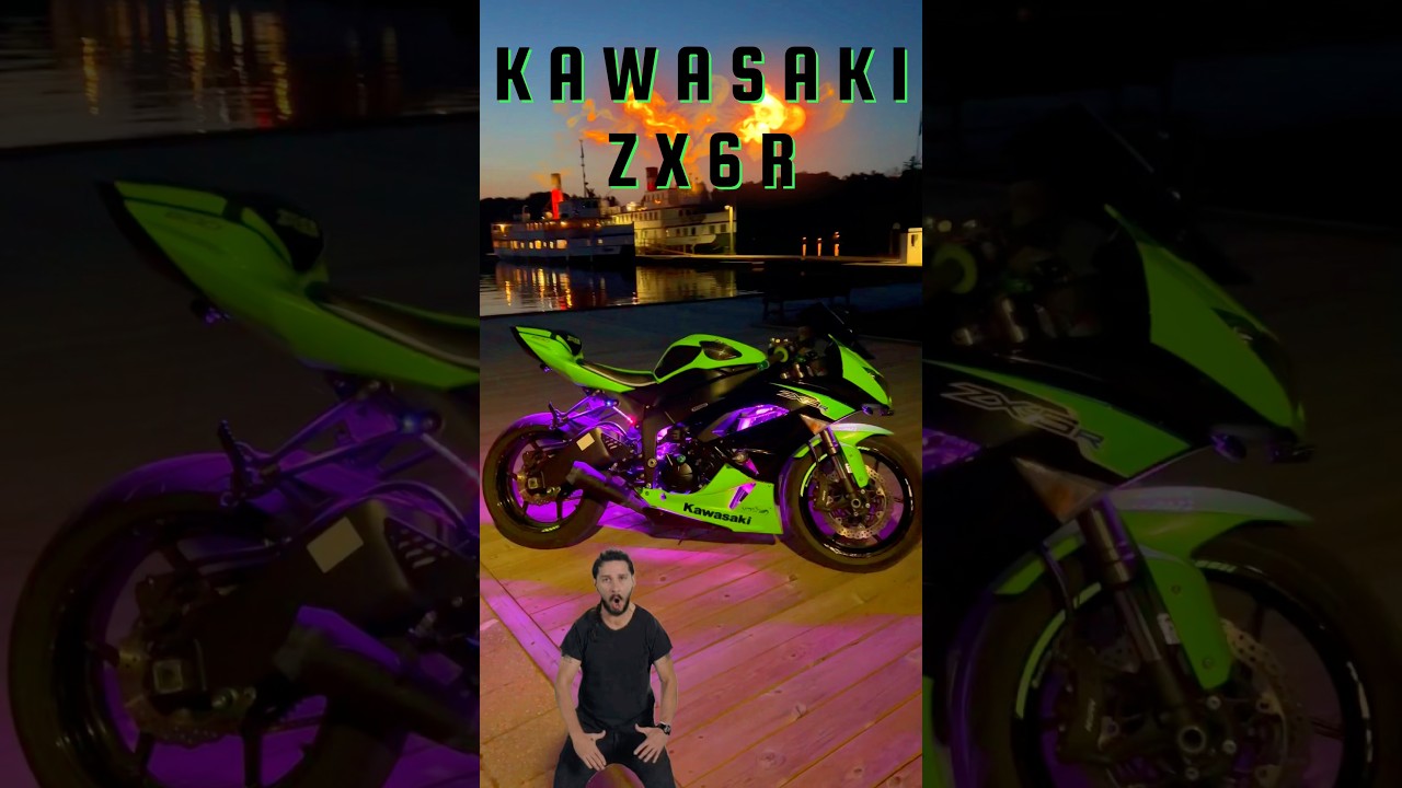 Ninja ZX6R is fire 