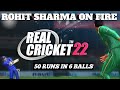 INDIA Vs PAKISTAN / ROHIT SHARMA HIT 50 RUNS IN 6 BALL AGANIST PAKISTAN🇵🇰 😱😱 #viral #trending