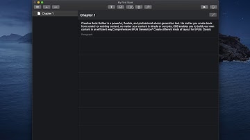 Creative Book Builder Express for Mac - Dark Mode