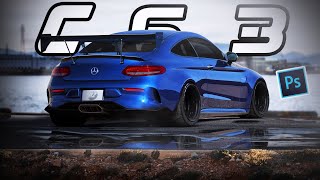 Mercedes-AMG-C63-Coupe Virtual Tuning Photoshop