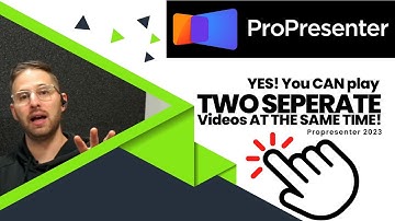 Propresenter 7 Play TWO Videos Simultaneously Two Separate Videos at SAME Time