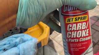 2012 cub cadet zero turn carburetor cleaning