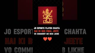 eSports players RCB #rcb #esports #shorts #ytshorts #final #rcbwinfinal #cricket