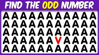 【Easy, Medium, Hard Levels】Can you Find the Odd Emoji out & Letters and numbers in 15 seconds? #33