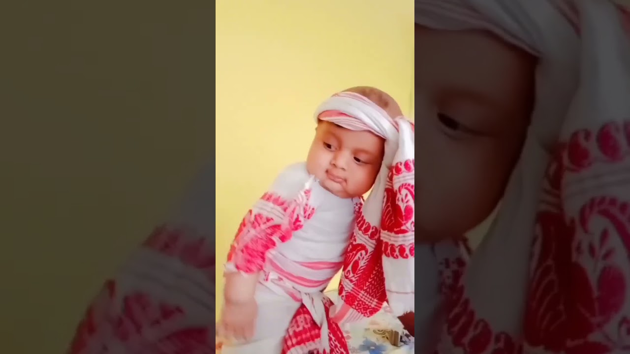 Mekdaat first time in Assamese gamosa❤️