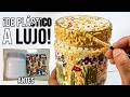 ¡Jamás Tirarás un Bote de Plástico! Transformado con Servilleta, Silicona y Detalles Dorados