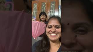 குடைக்கு மேல் மழை குடைக்குல் மலர்-happy time with my little one 🥰#trending #shrots #happy #time