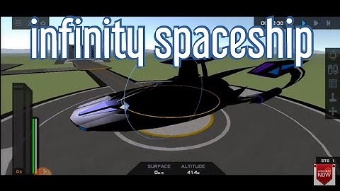 Flying the infinity spaceship in simplerocket 2.