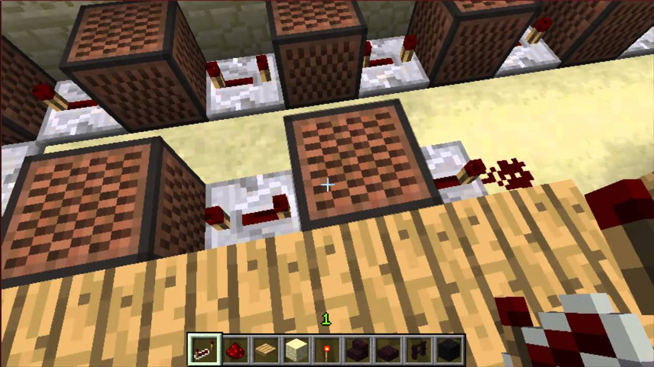 Minecraft: Note Block Piano Tutorial - YouTube