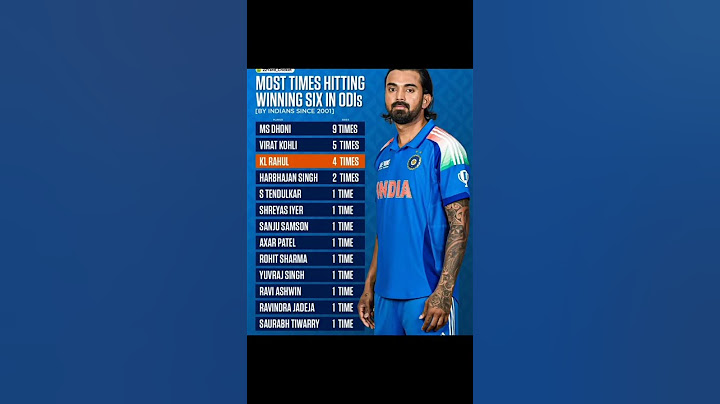 MOST TIMES HITTING WINNING SIX IN ODIS [BY INDIANS SINCE 2001] #sports #trending