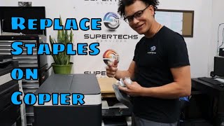 How to replace Staples on a  copier!!! (Konica)