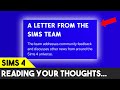 Reading YOUR honest thoughts on The Sims Team's statement!