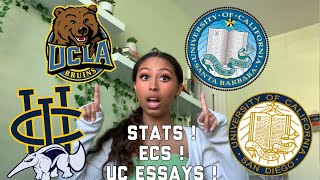 How I Got Into UCLA, UCSB, UCSD, &amp; UCI with a 1300 SAT: Essays, Stats, &amp; ECs!