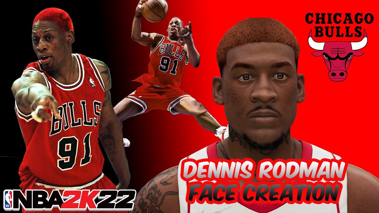 Dennis Rodman face texture for MpMale 