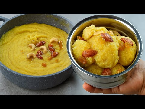 Suji Kesari Halwa Shahi Rava Halwa Recipe Delicious Saffron Suji Sweet 