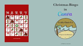 Christmas Bingo in Canva
