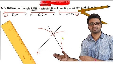 D.A.V. Math | Class 7 |Ch 10 | Construction of Triangles |Worksheet 1 | Q.No.1 |  Art Of Mathematica