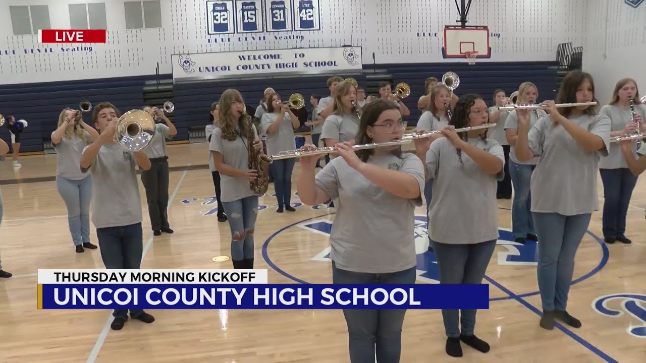 Thursday Morning Kickoff: Unicoi County High School Band - YouTube